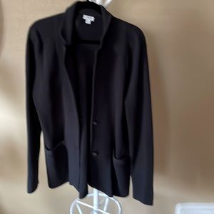 Black large Jcrew sweater blazer